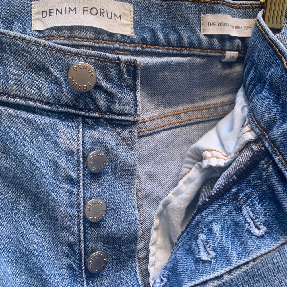 Aritzia Denim Forum Yoko High Rise Slim Jeans
